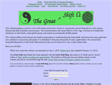 Tablet Screenshot of preparingforthegreatshift.org